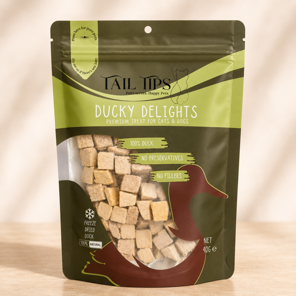 Taster Pack - 5 Freeze-Dried Pet Treats | Try All Flavours | Tail Tips UK