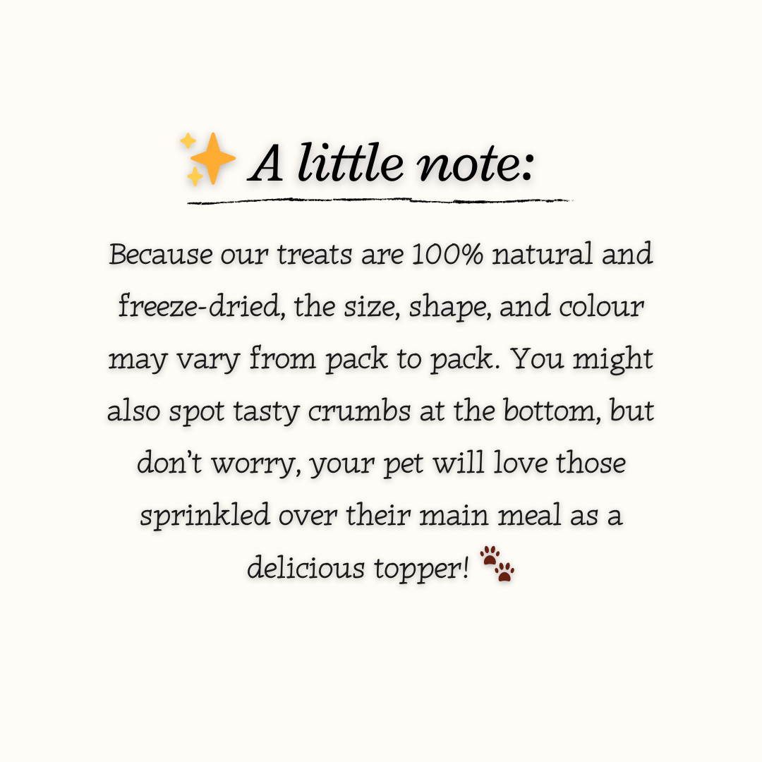 Taster Pack - 5 Freeze-Dried Pet Treats | Try All Flavours | Tail Tips UK