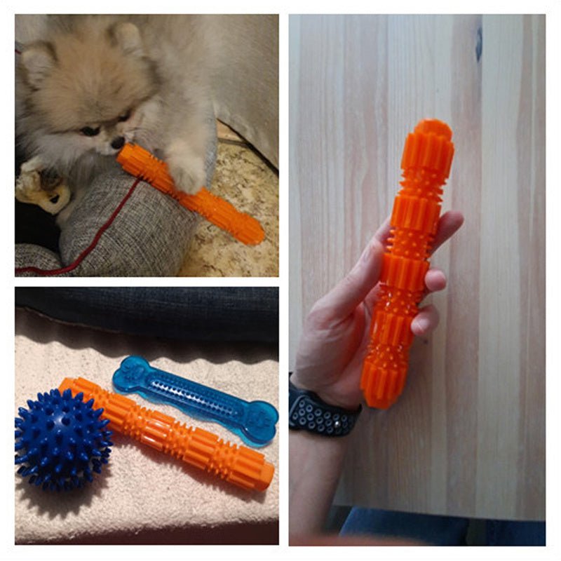 Pet Dog Chew Toy For Aggressive Chewers Treat Dispensing Rubber Teeth Cleaning Toy Squeaking Rubber Dog Toy Toys For Dogs