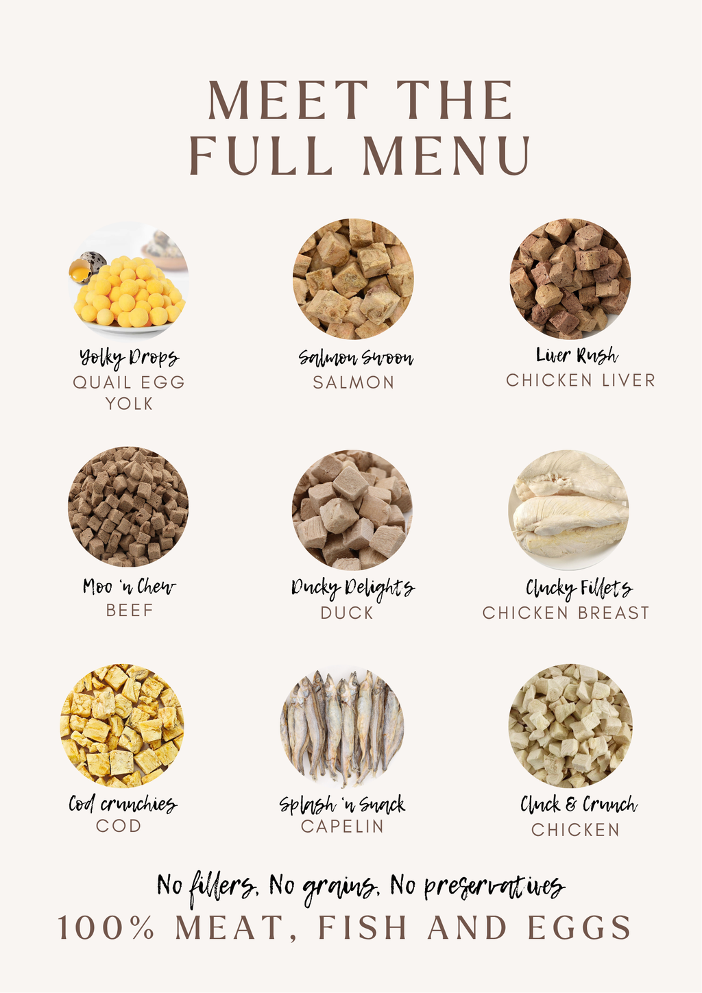 Taster Pack - 5 Freeze-Dried Pet Treats | Try All Flavours | Tail Tips UK