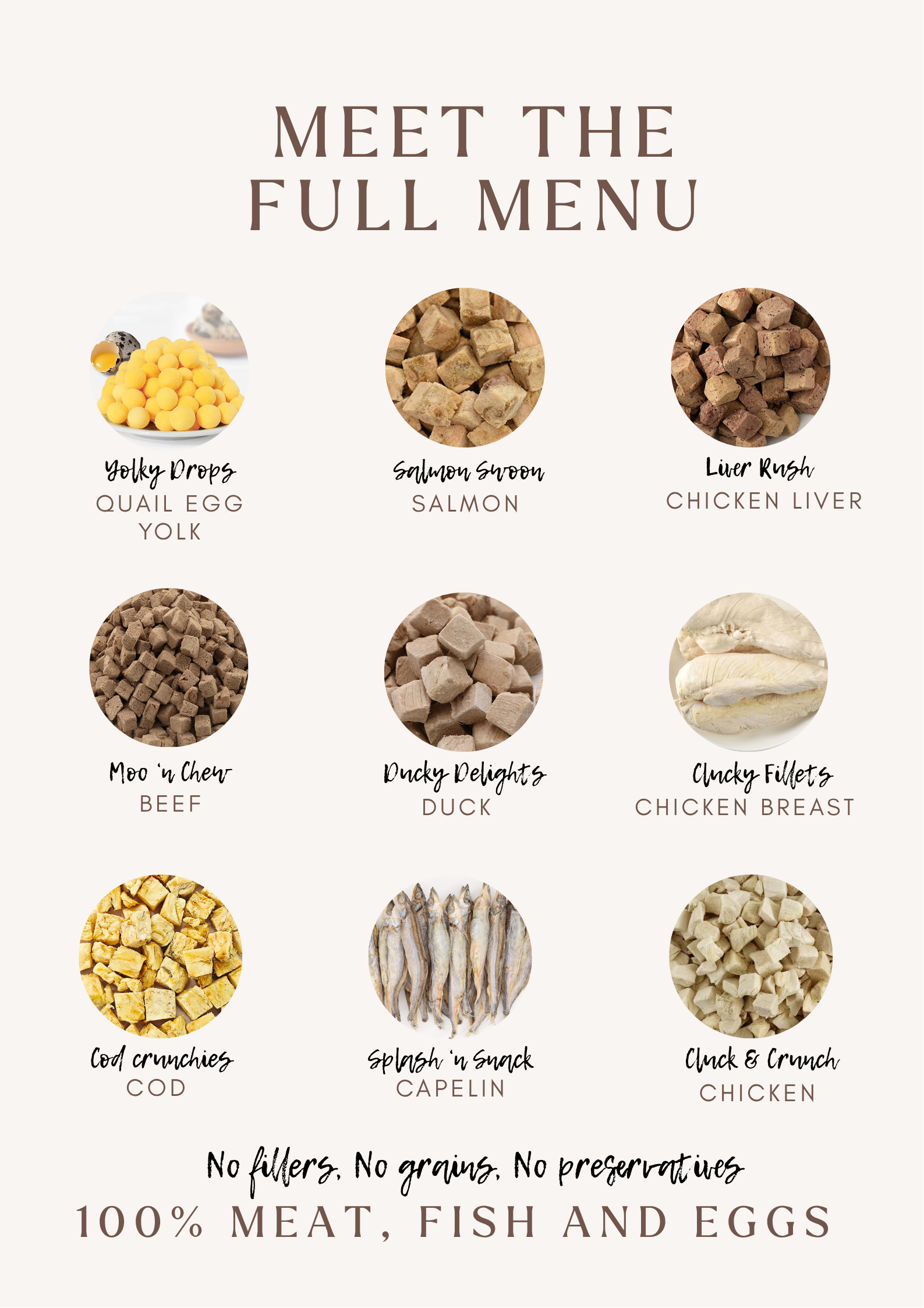 Taster Pack - 5 Freeze-Dried Pet Treats | Try All Flavours | Tail Tips UK