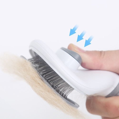 Auto Self-Cleaning Pet Hair Brush for Dogs & Cats – Easy Grooming
